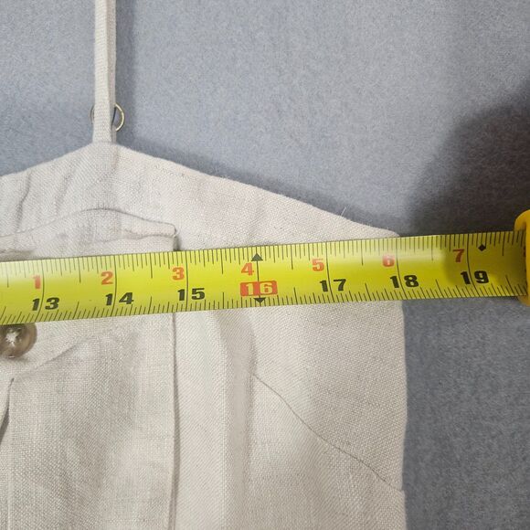 SHONA JOY Sz 10 Aluaro Safari Drawstring Jumpsuit Linen $340 Pilazzo Wide Leg - Picture 6 of 13